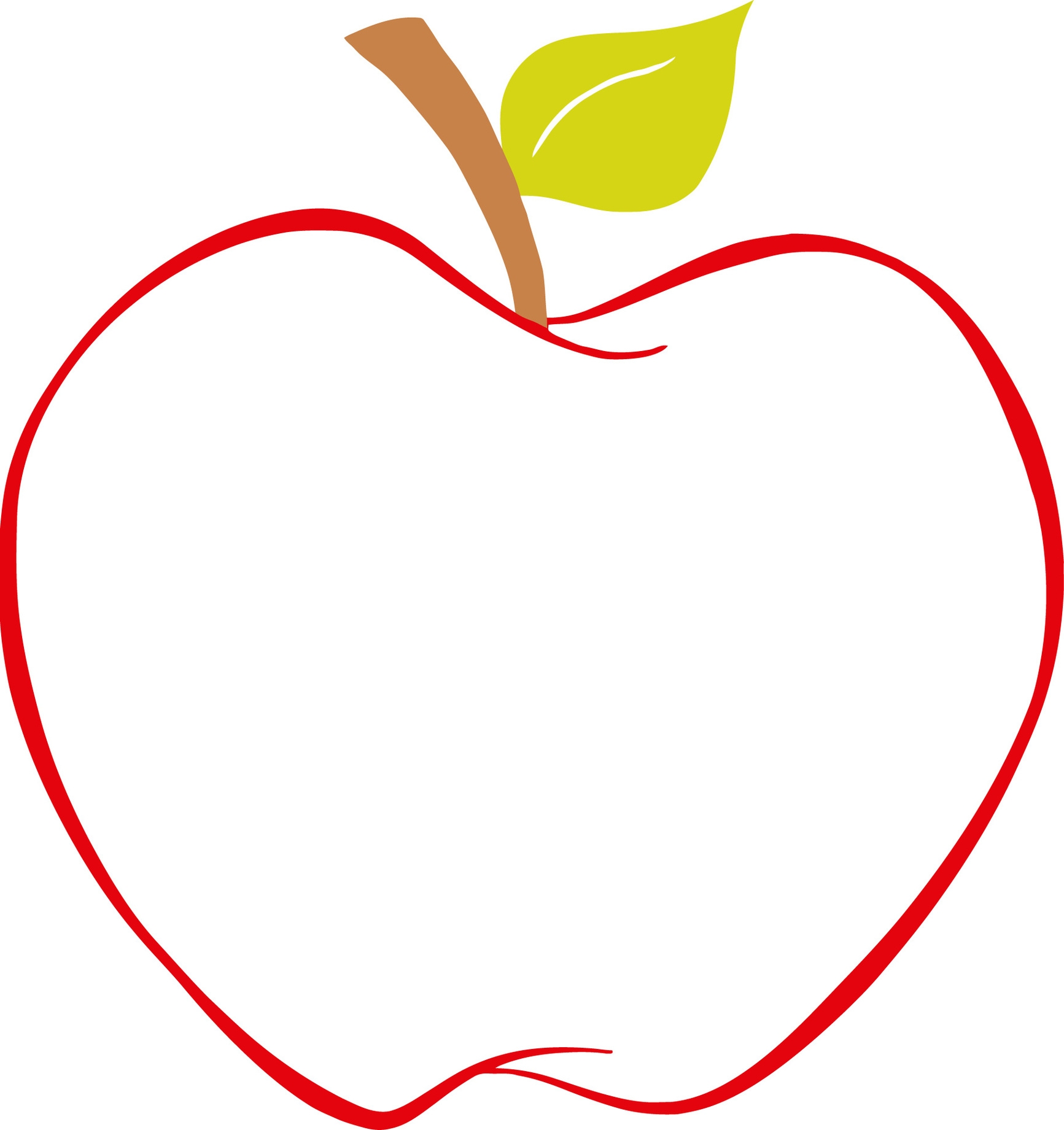 Apple Pictures To Color ClipArt Best
