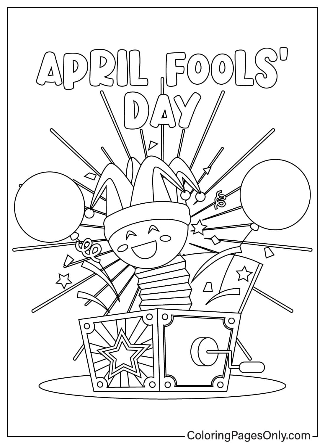 April Fool 39 s Day Images To Color Free Printable Coloring Pages