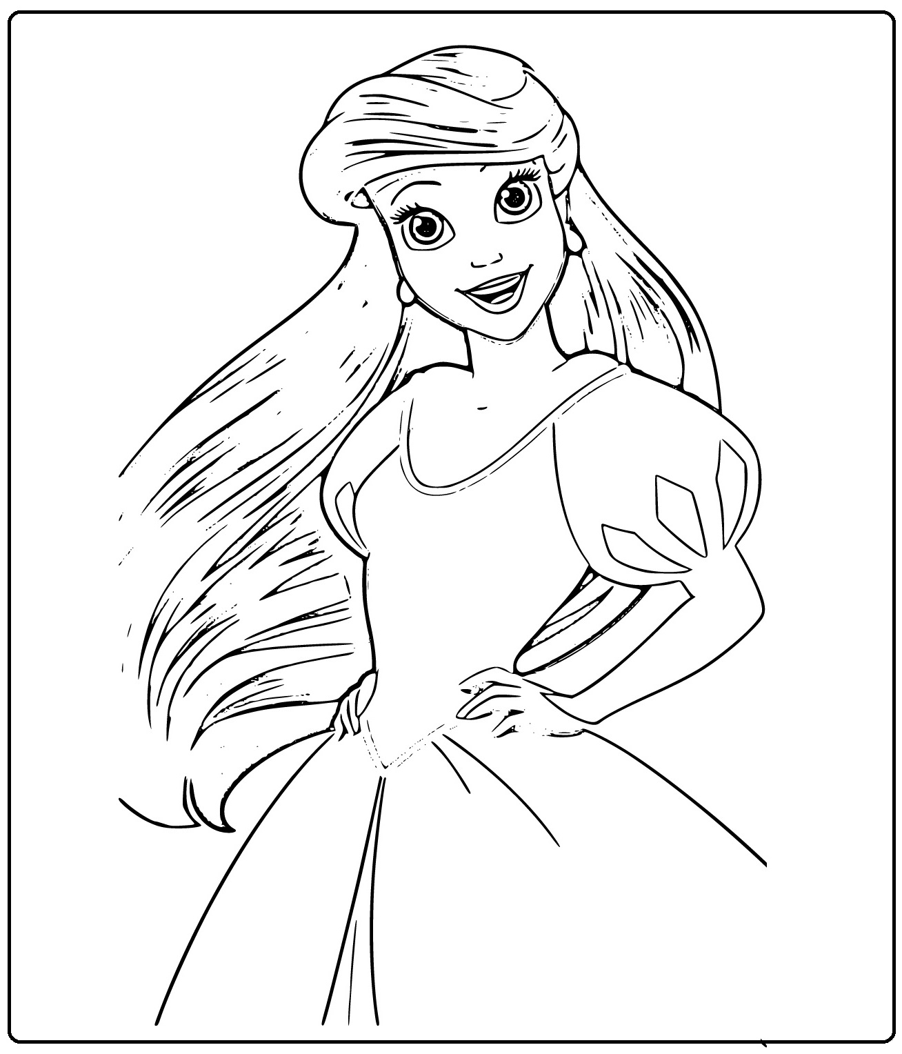 Ariel Little Mermaid Coloring Pages Printables The little mermaid 