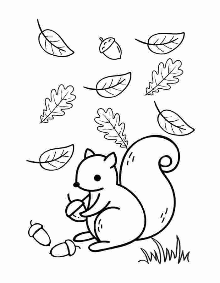 Autumn Leaves Coloring Pages Free Printable PDF 
