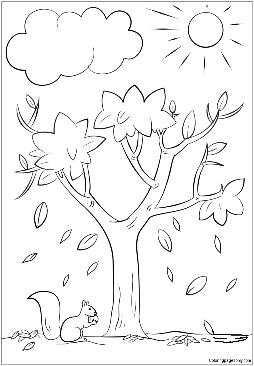 free coloring pages autumn