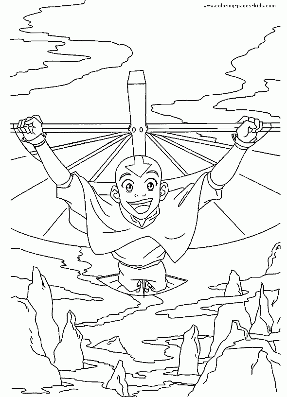 Avatar The Last Airbender Color Page Cartoon Color Pages Printable 