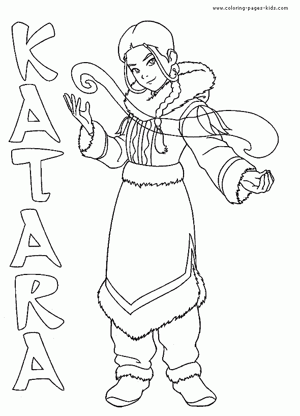 Avatar The Last Airbender Color Page Cartoon Color Pages Printable