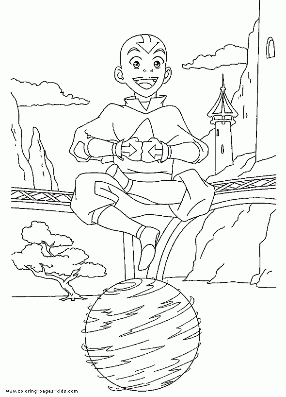 Avatar The Last Airbender Color Page Cartoon Color Pages Printable