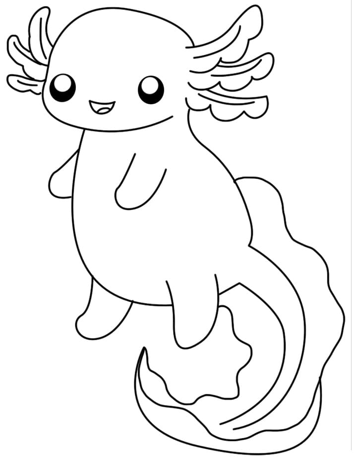 Axolotl Coloring Page Printable Porn Sex Picture