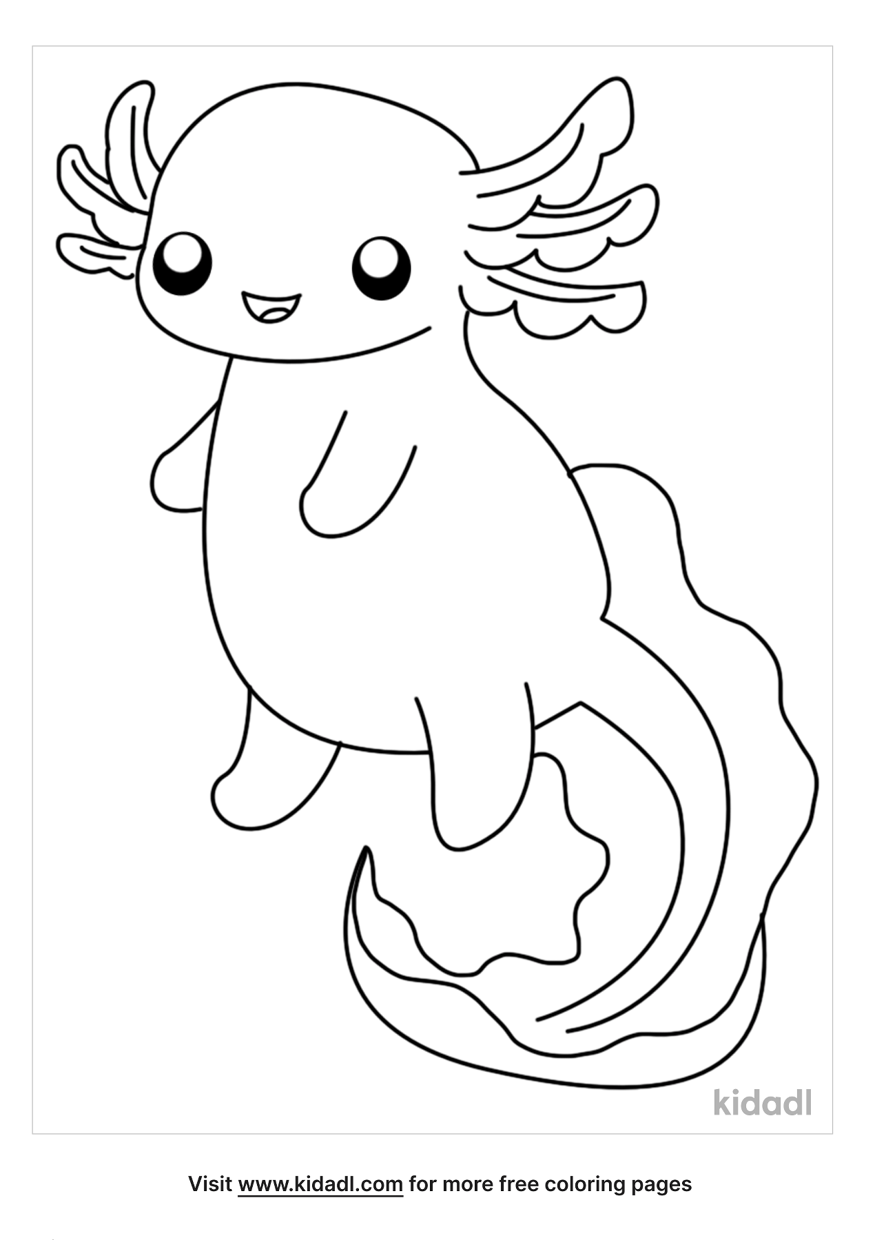 Axolotl Coloring Pages Coloring Home