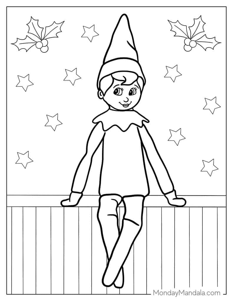 Baby Elf Coloring Pages Coloring Nation