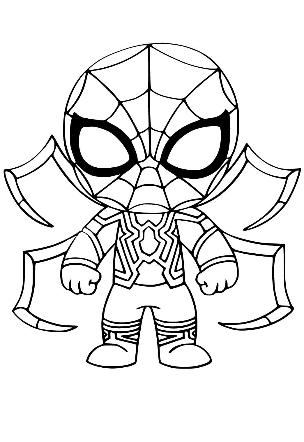 Baby Spiderman Coloring Pages Coloring Home
