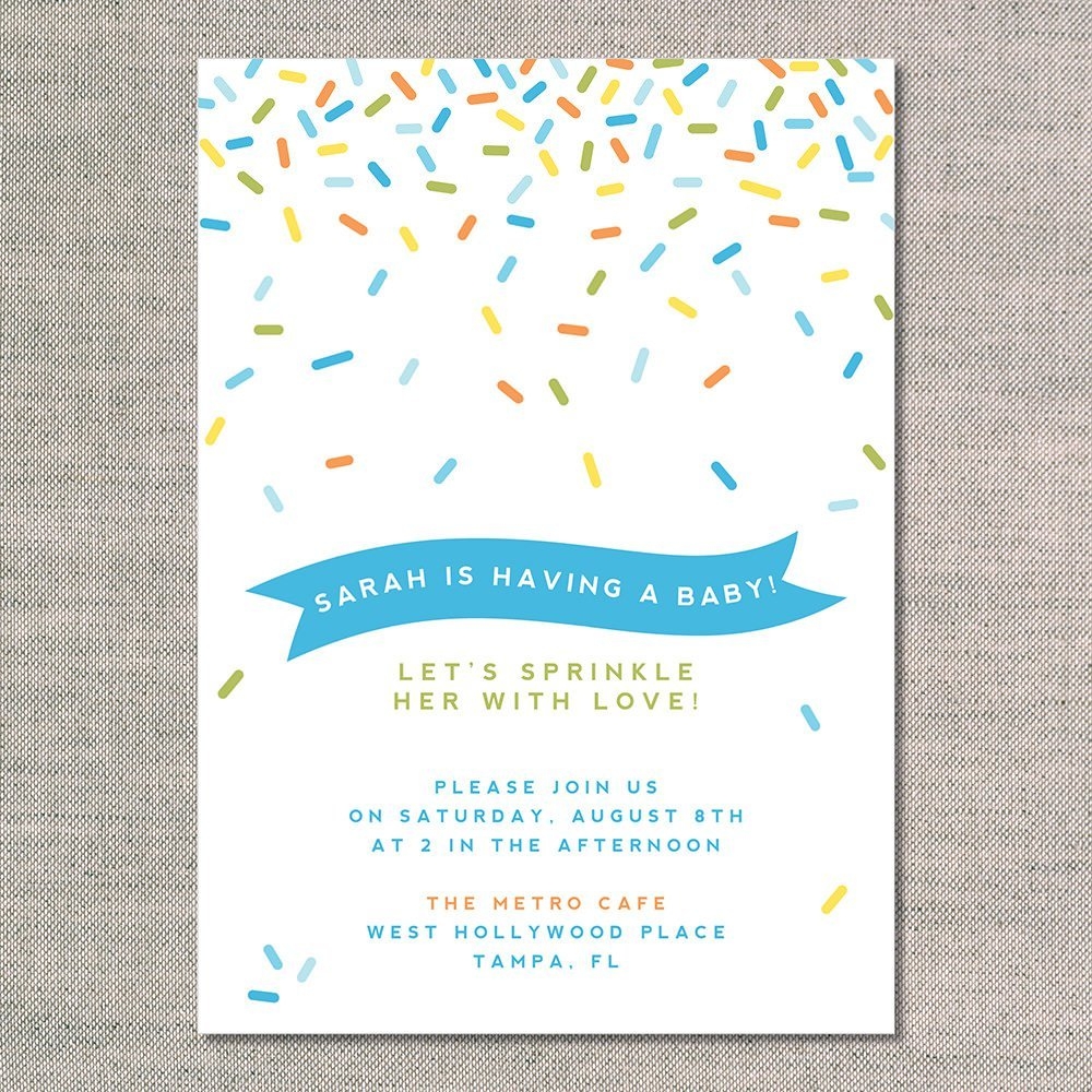 Baby Sprinkle Invitation Templates Free