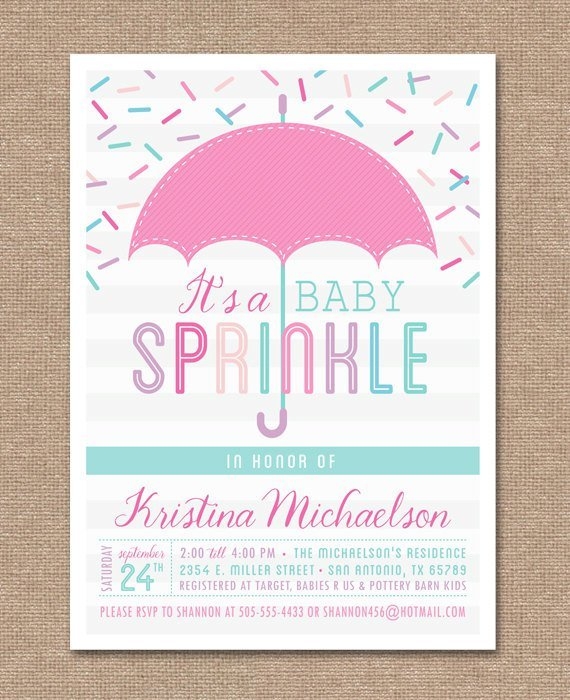 Baby Sprinkle Invitation Templates
