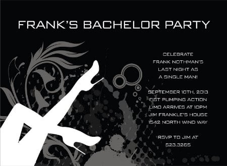 Bachelor Party Invitation Template