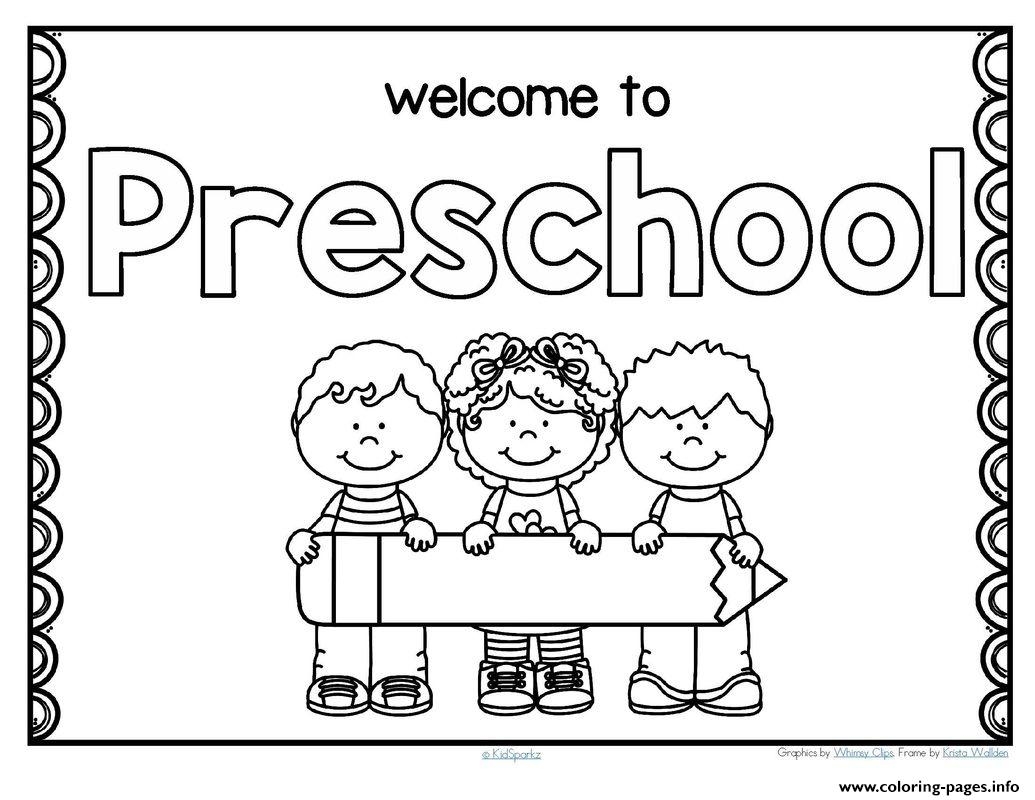 free coloring pages preschool