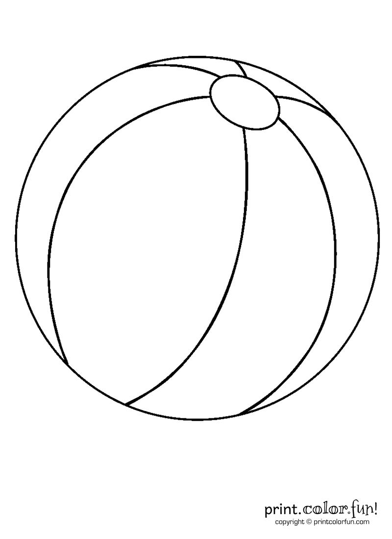 Ball Coloring Page Coloring Home