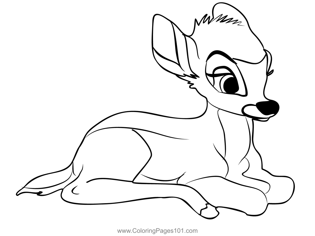 Bambi 3 Coloring Page For Kids Free Bambi Printable Coloring Pages 