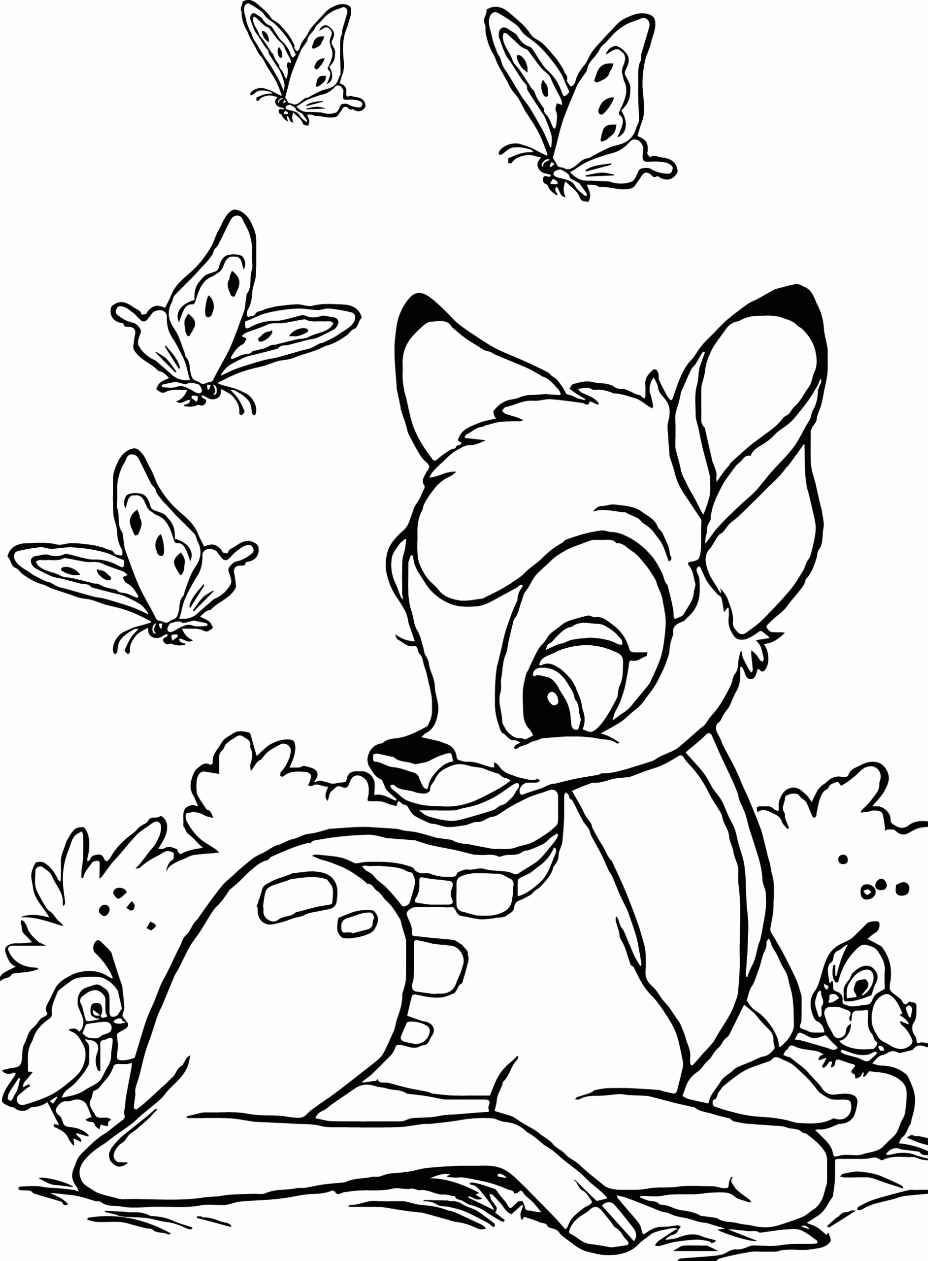 Bambi Coloring Pages Disney Coloring Home