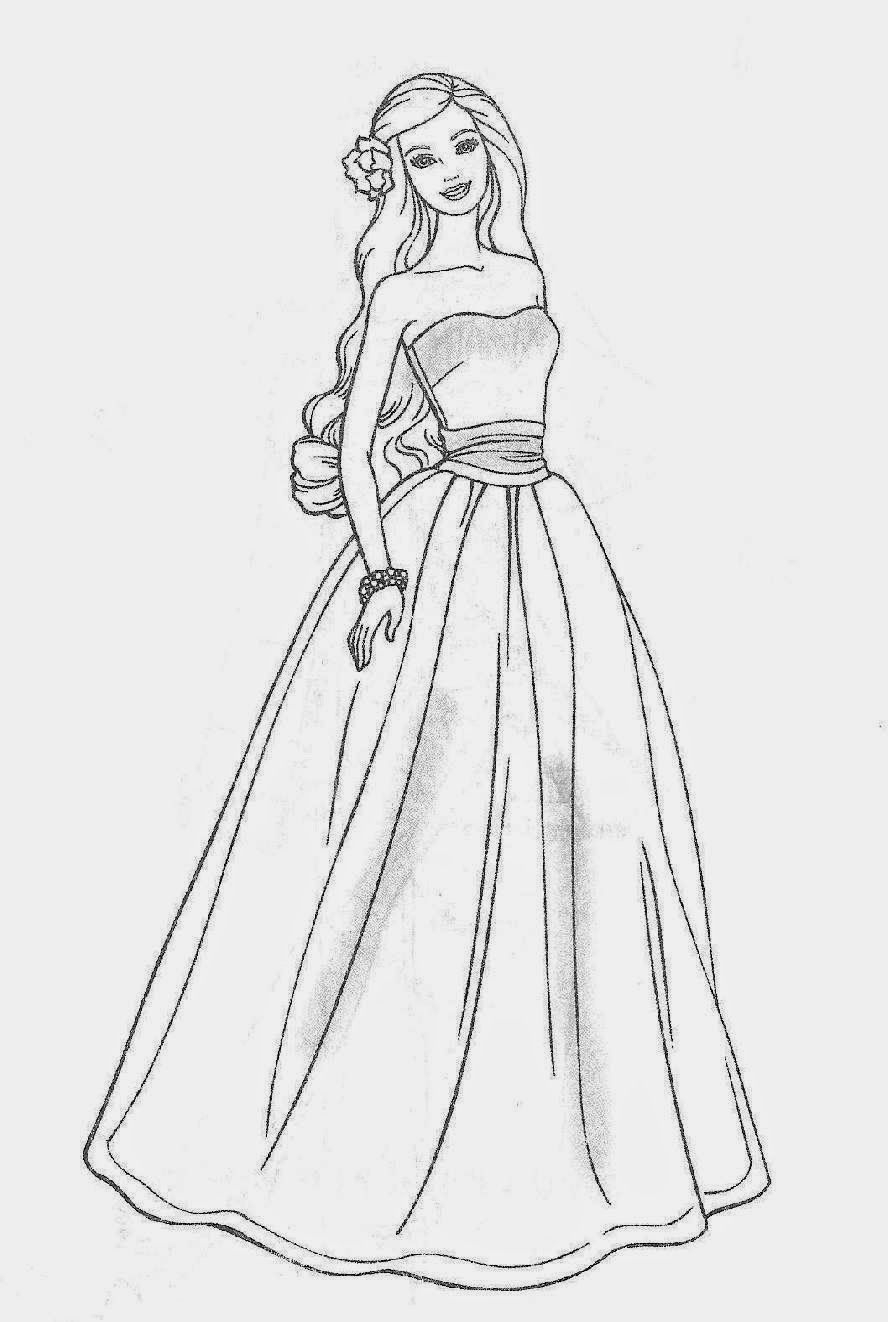 Barbie Coloring Pages To Print For Free Coloring Home