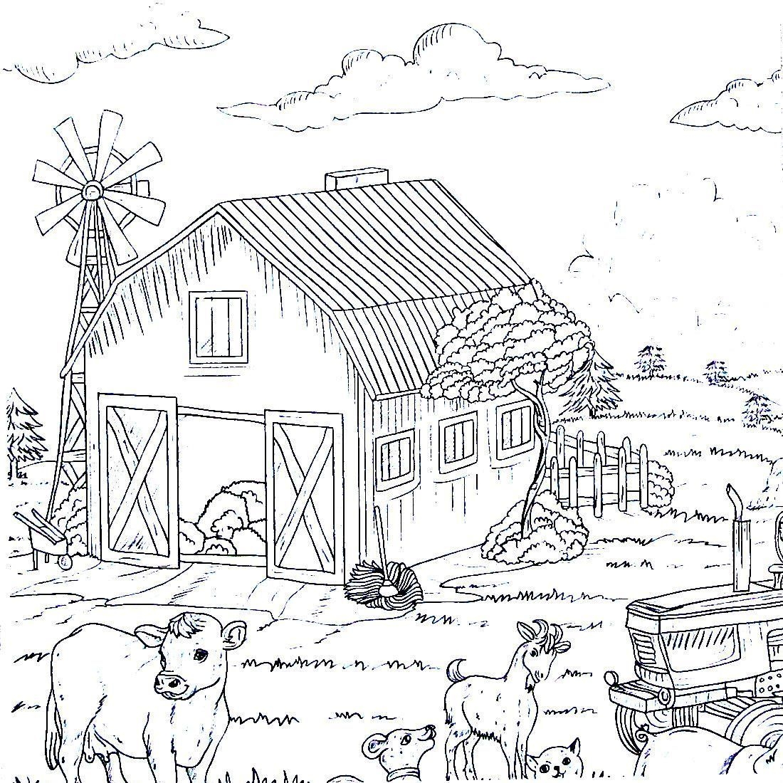Barn Animal Coloring Pages