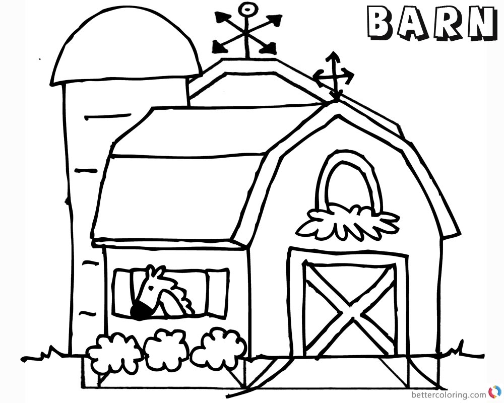 Coloring Pages Barn