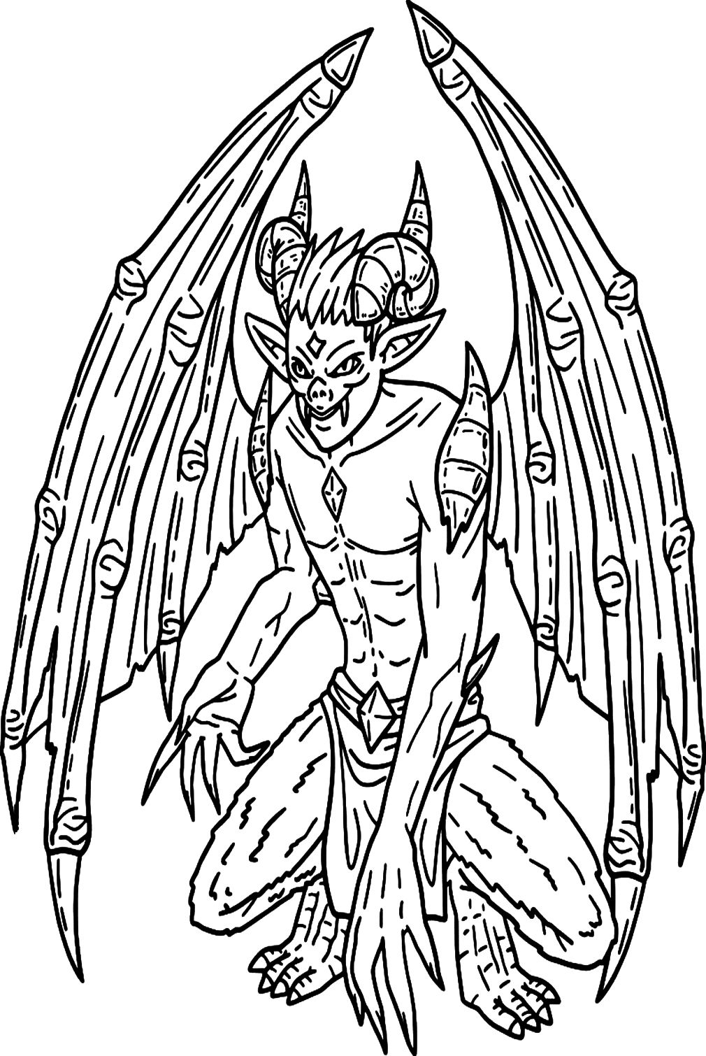 Bat Color Page Free Printable Coloring Pages