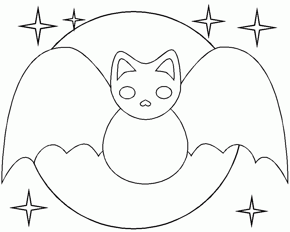 free bat coloring pages