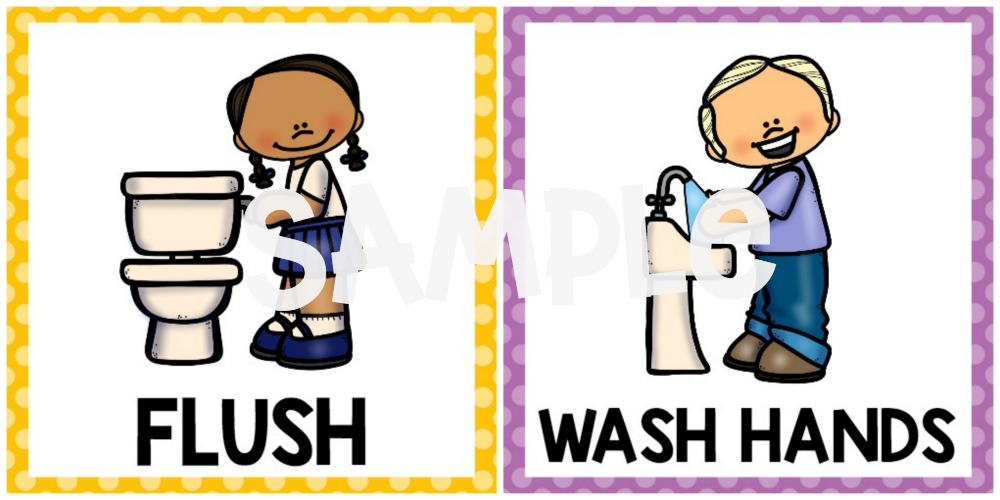 Bathroom Routine Visual Cards