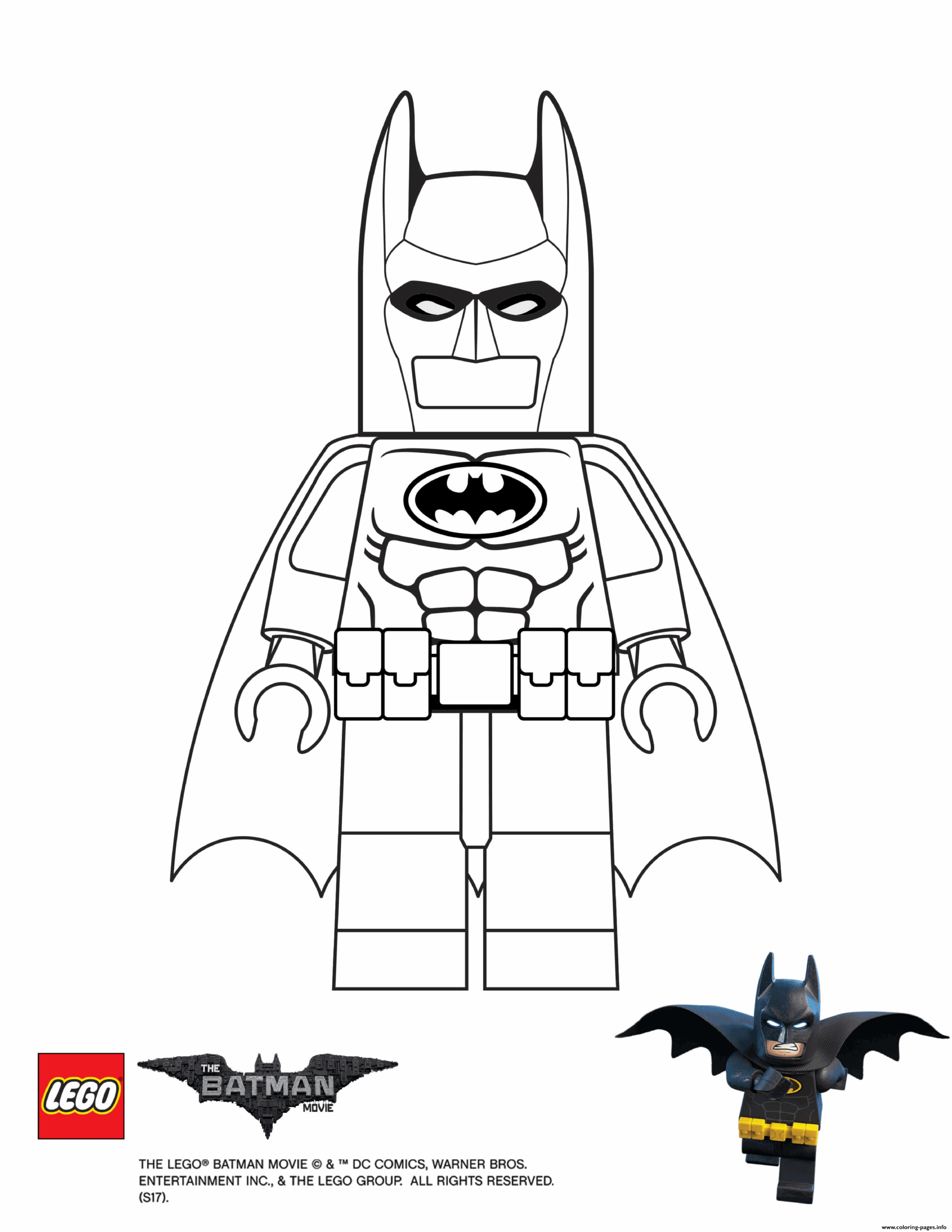 Batman Lego Color Pages