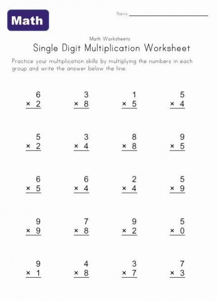 Beginner Multiplication Worksheets Multiplication Worksheets