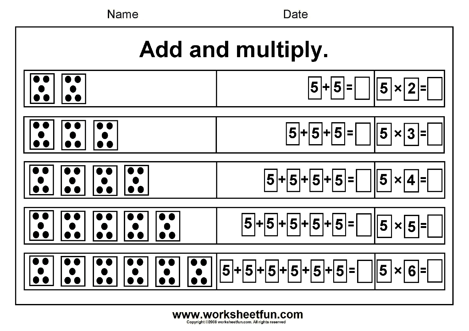 multiplication worksheets beginner
