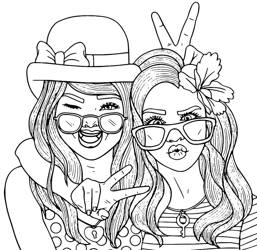 Best Friends Coloring Pages Coloring Home