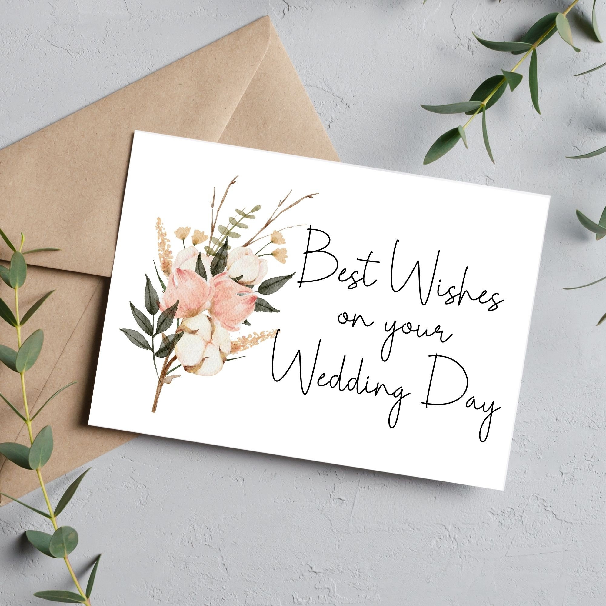 Best Wishes For Wedding Card Printable Image To U