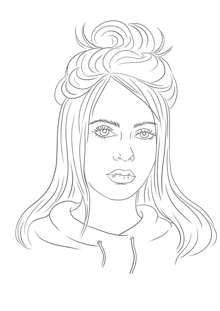 Billie Eilish Coloring Pages
