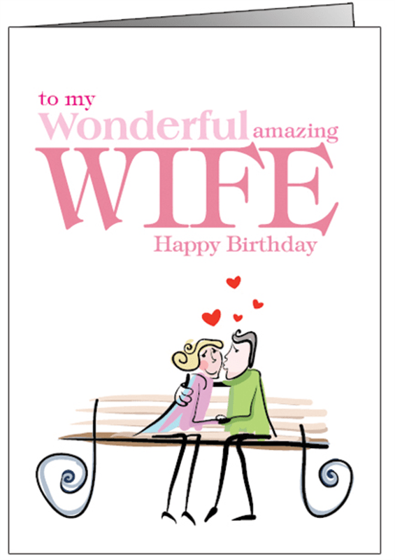 printable wife birthday card