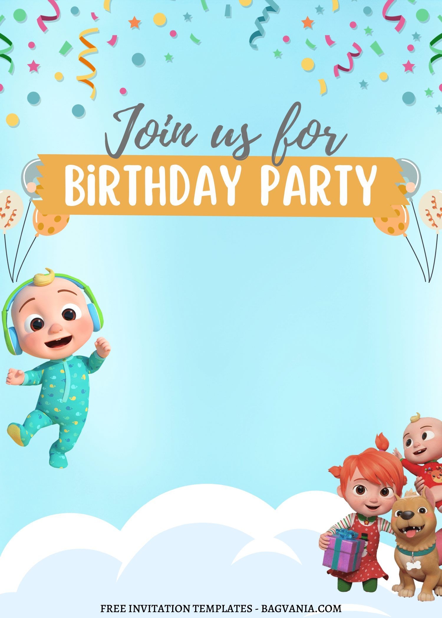 Birthday Invitation Card Template 2nd Birthday Party Themes Free