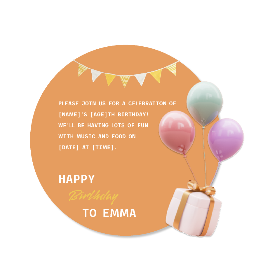 Birthday Invitation Design Figma