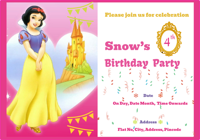 Birthday invitation template Figma