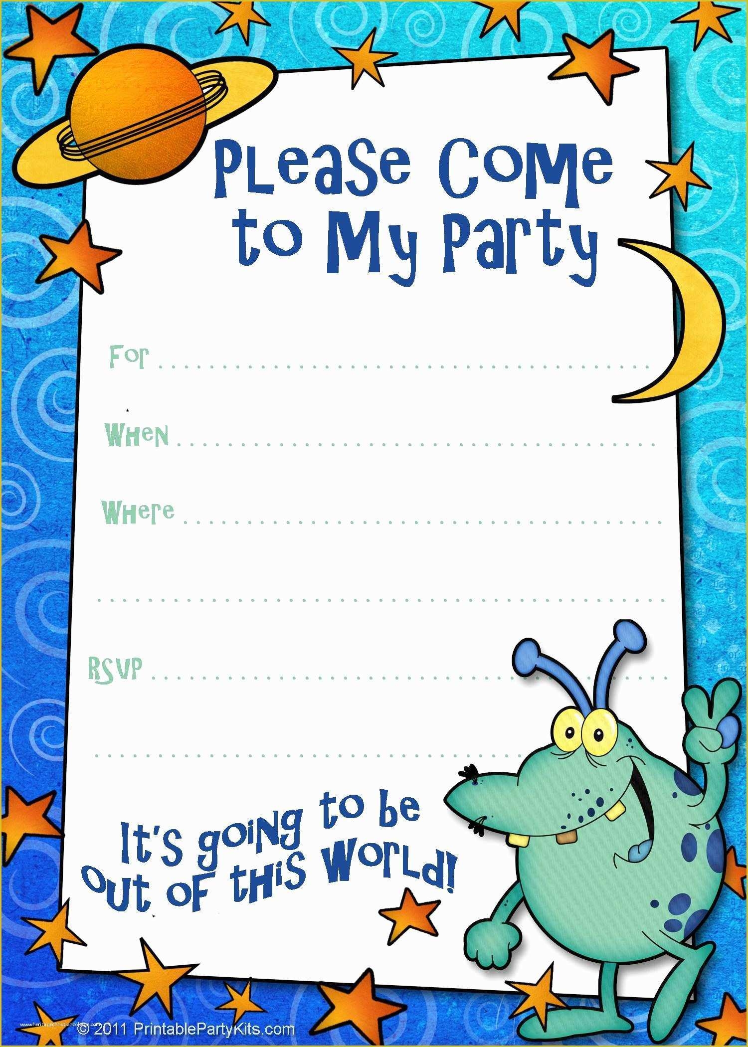 Birthday Party Invitations For Kids Free Templates Of 2 Extraordinary