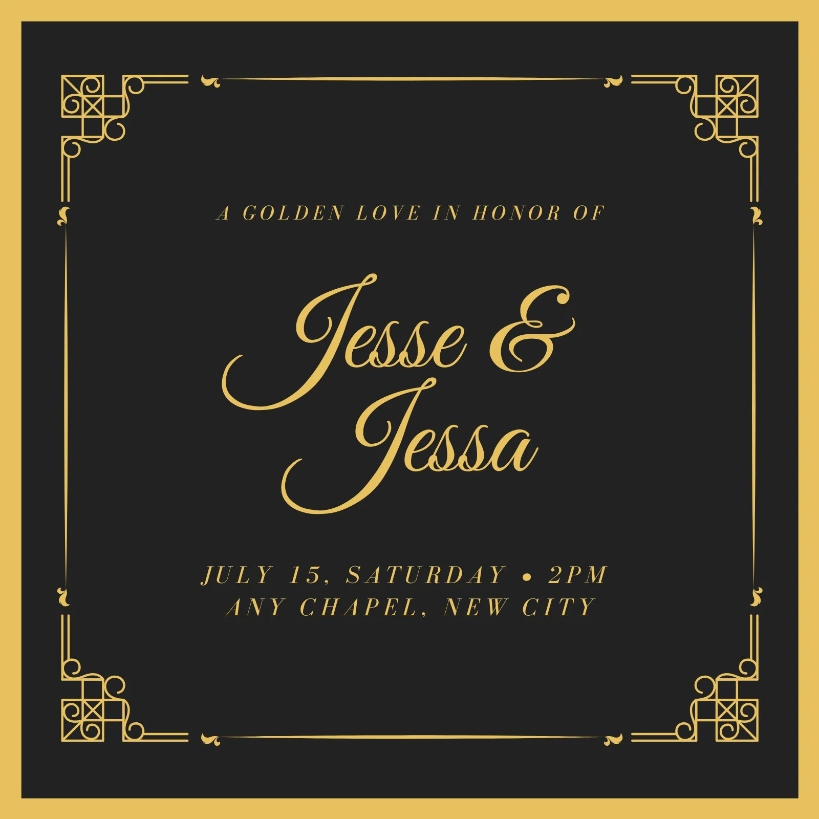Black And Gold Invitations Templates Free Find Download The Most 