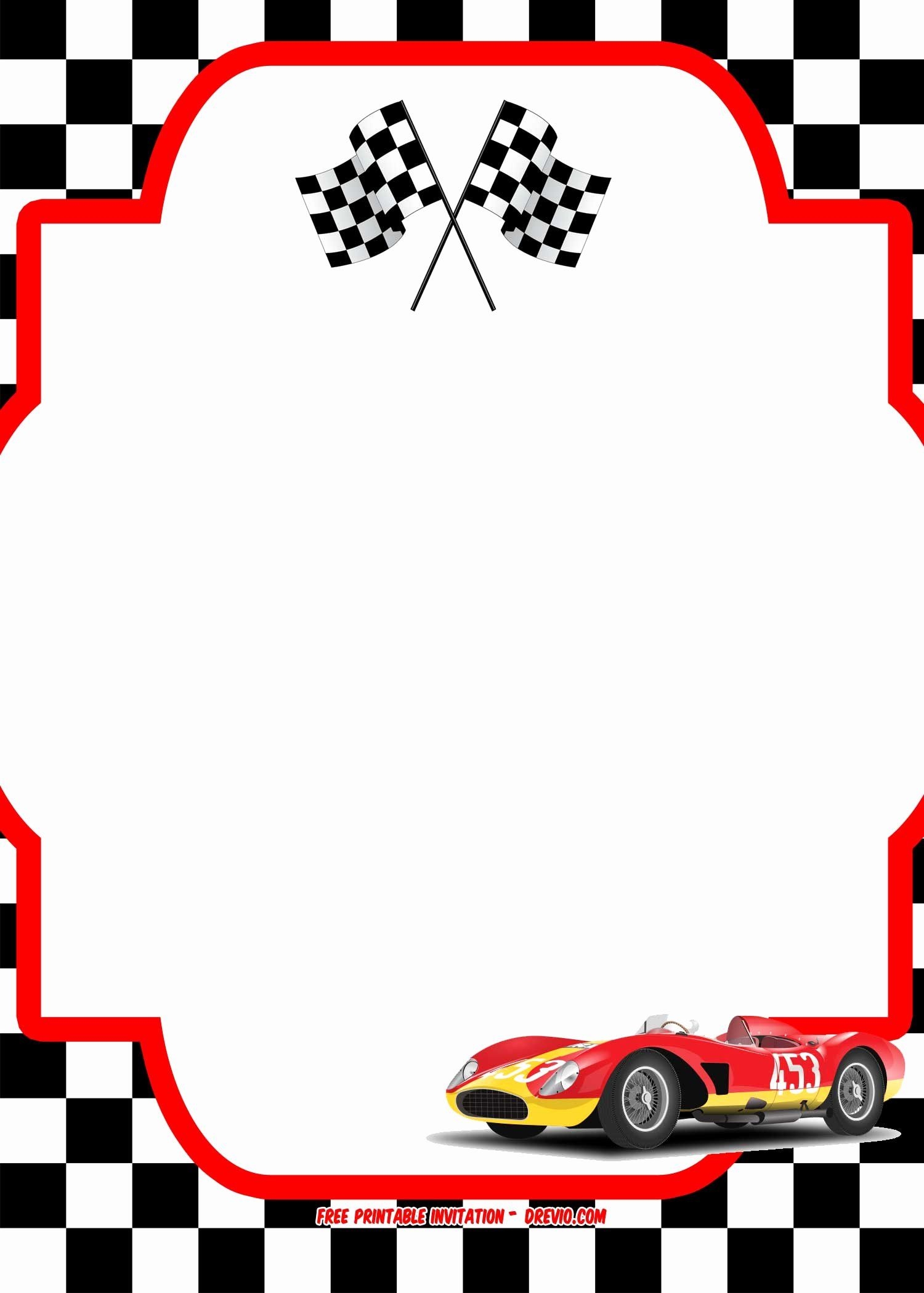 ferrari invitation card template