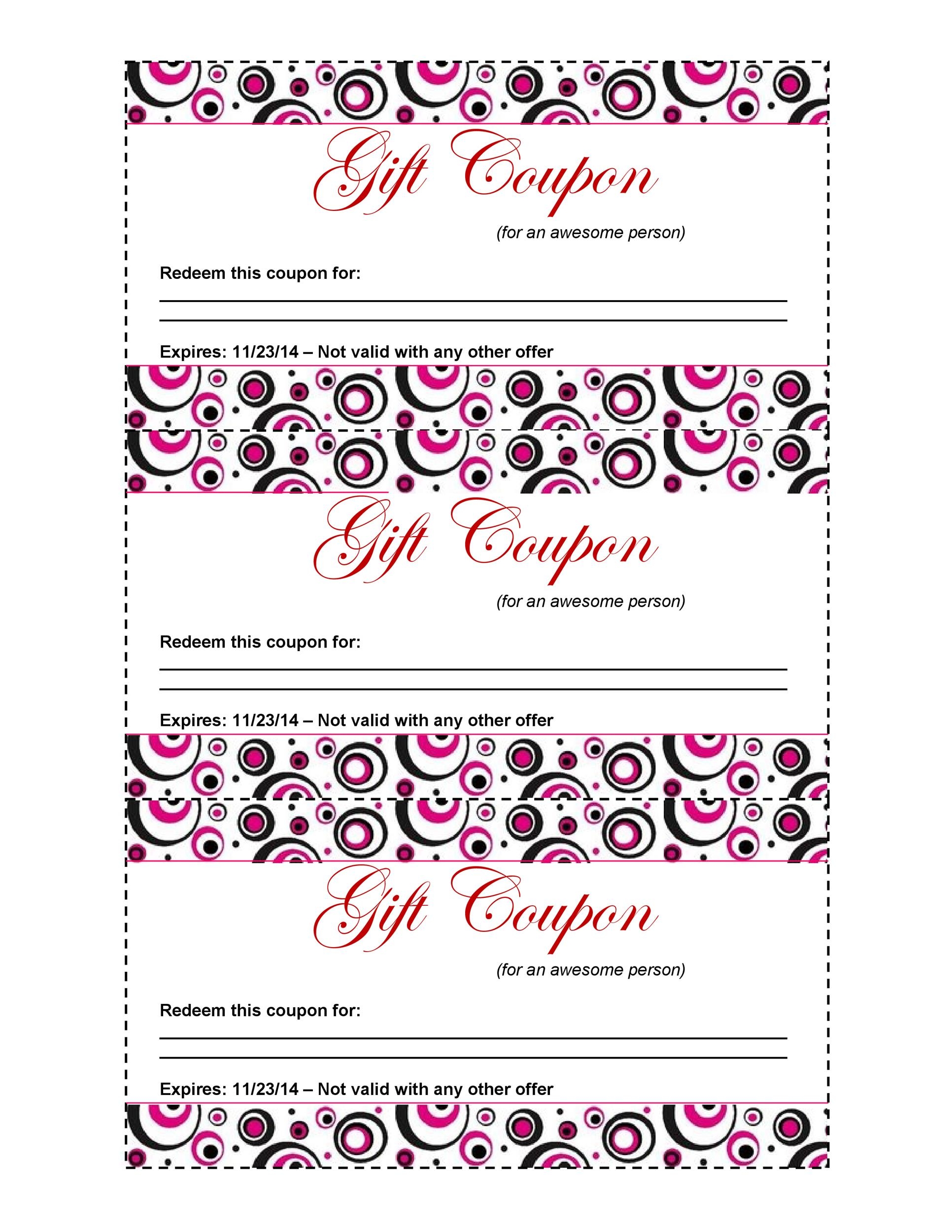 free printable blank coupon template