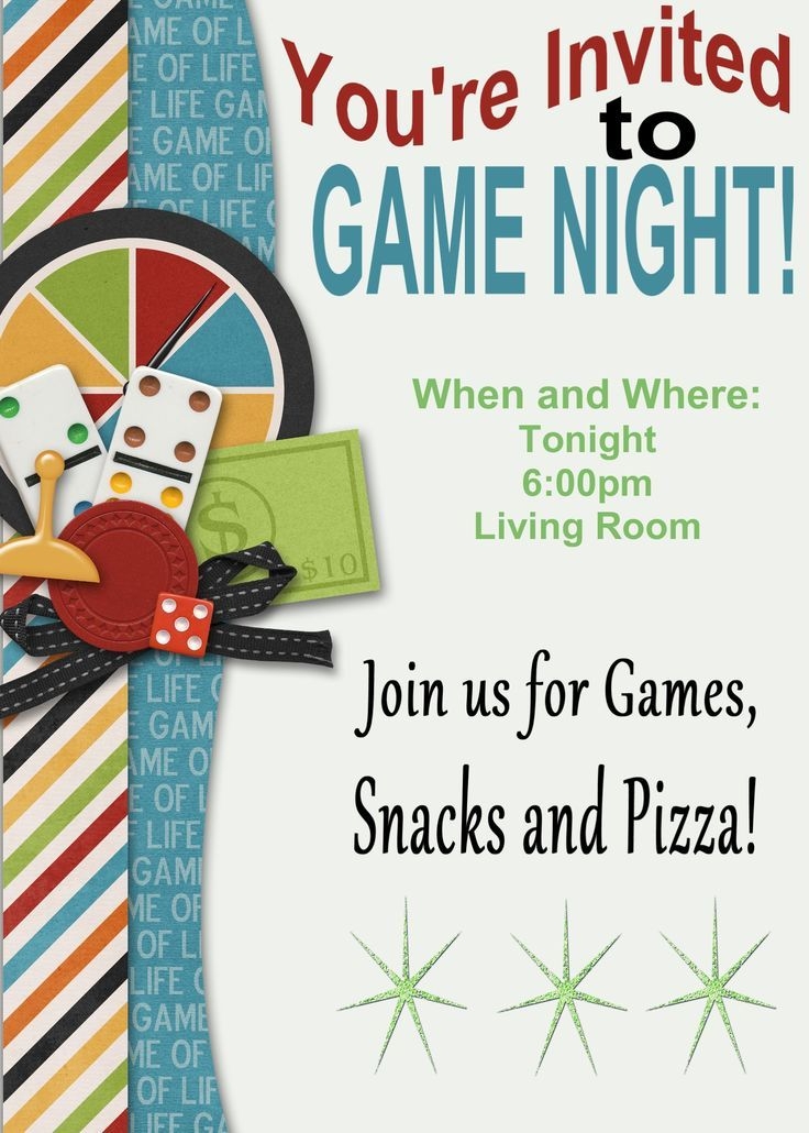 family game night invitation template