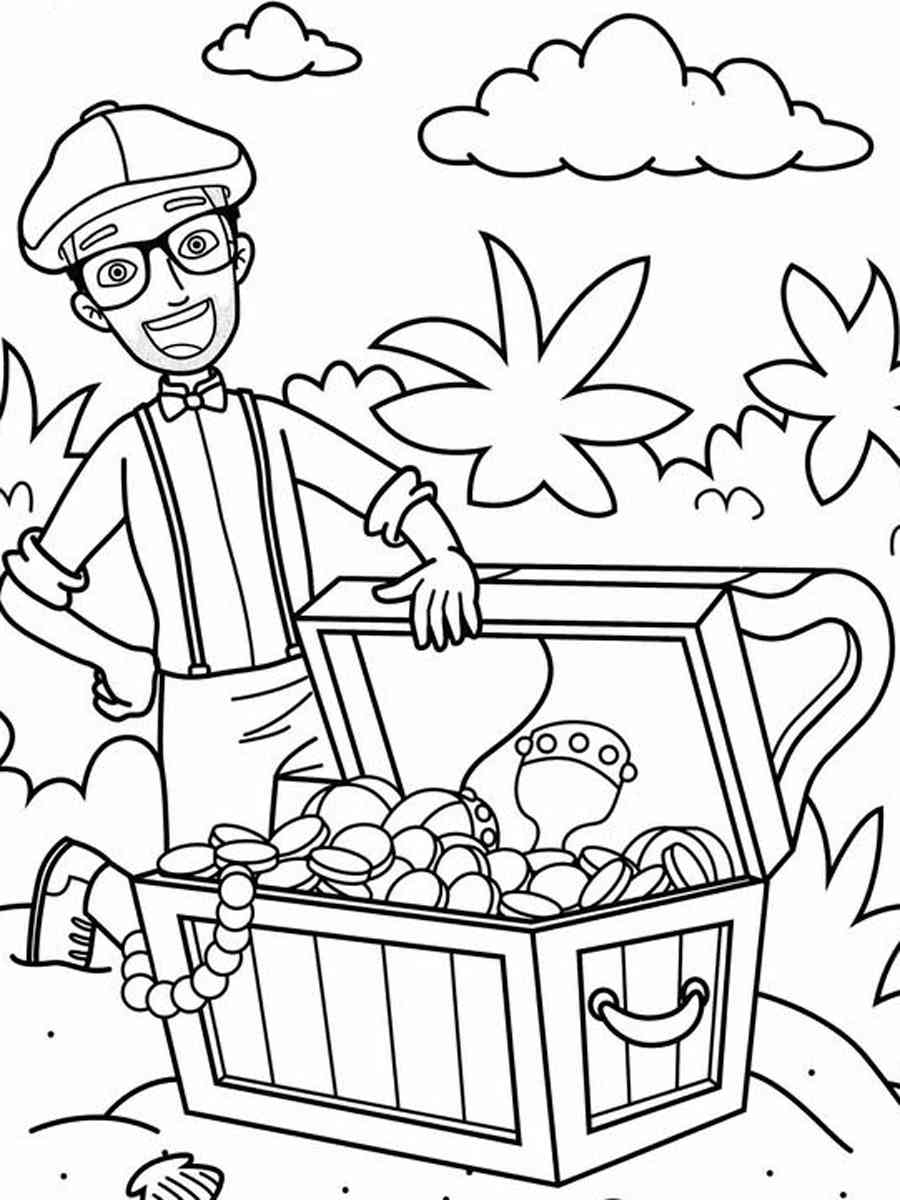 blippi coloring pages free