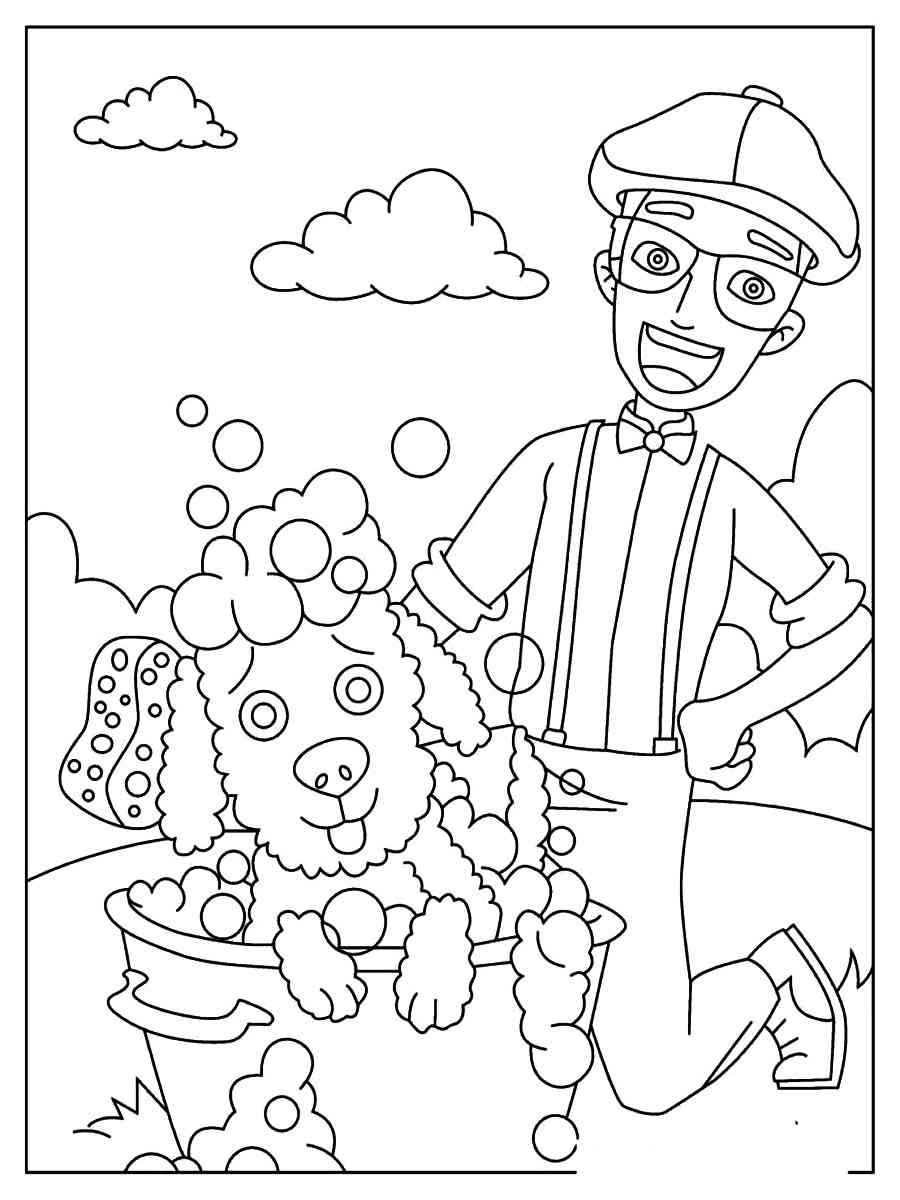 Blippi Coloring Pages Free Printable