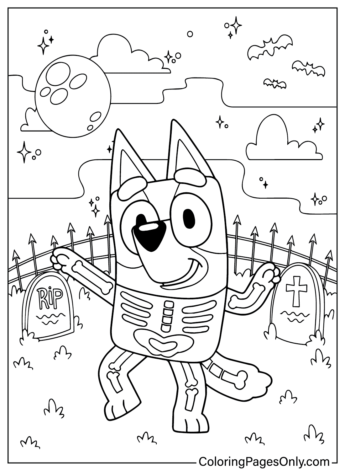 Coloring Page Bluey
