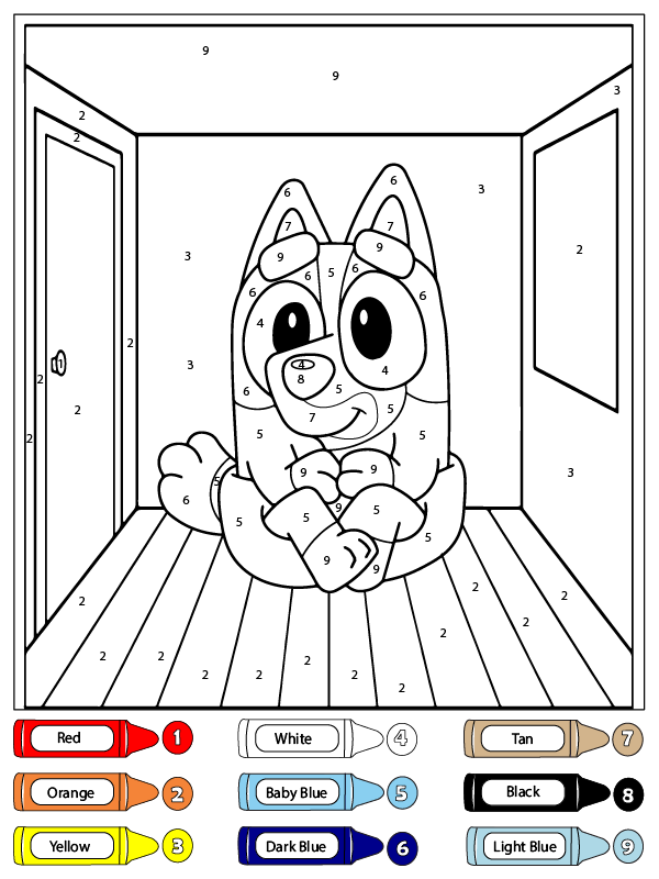Coloring Page Color By Number
