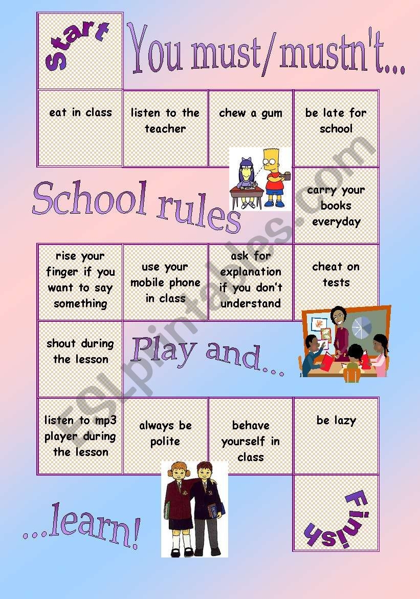 Board Game Rules Template