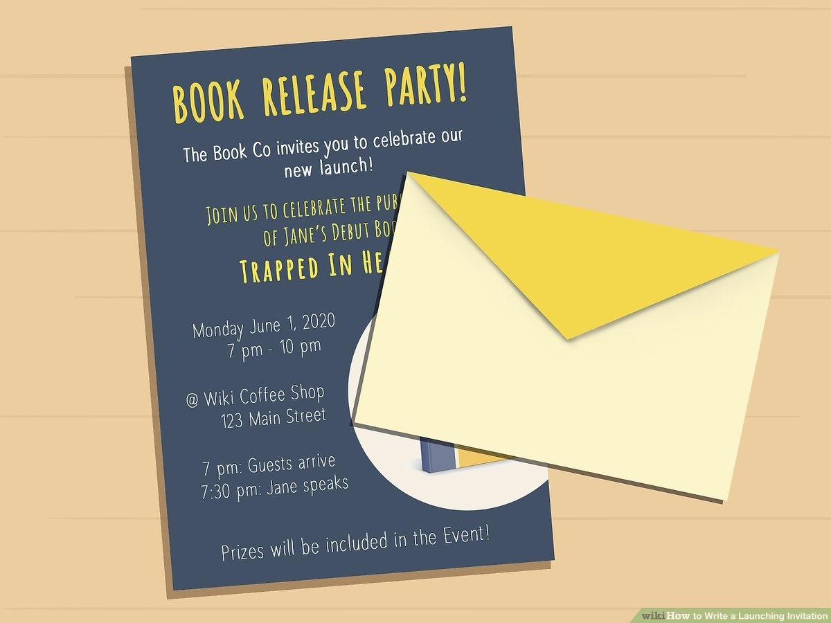 free book launch invitation template