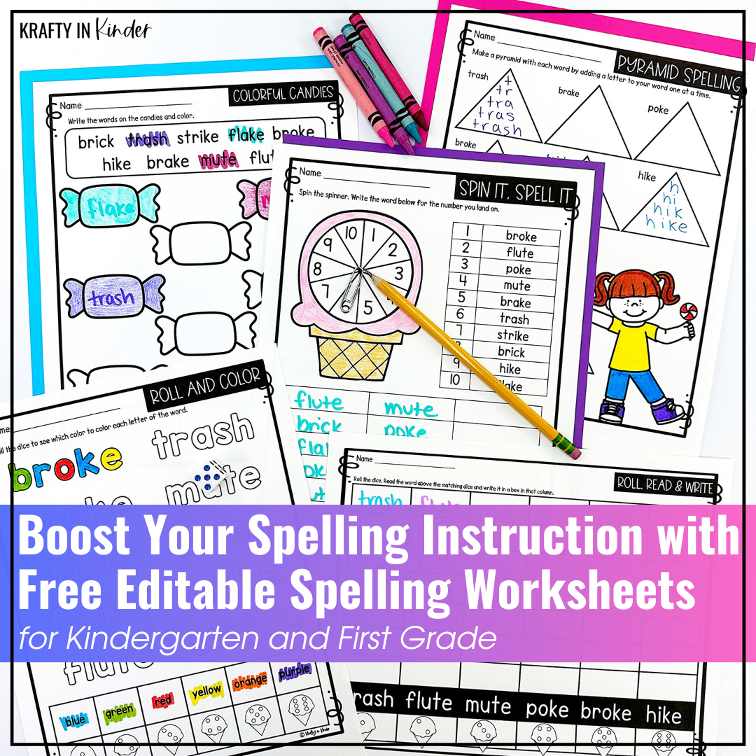 Boost Your Spelling Instruction With Free Editable Spelling Worksheets 