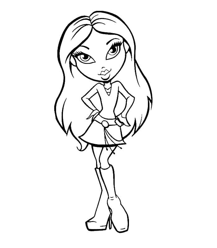 Bratz Doll Coloring Page