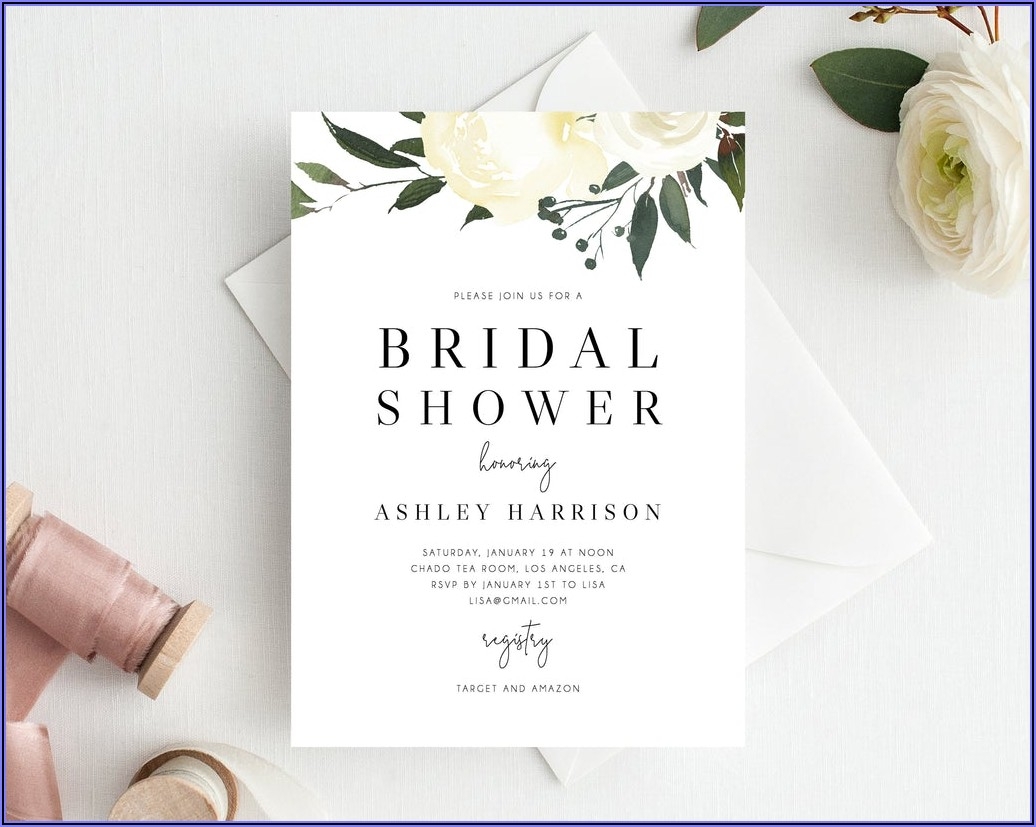 free bridal luncheon invitations templates