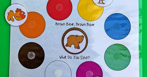 Brown Bear Color Matching Printable For Toddlers Totschooling 